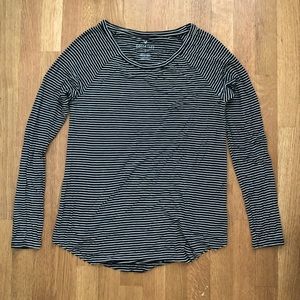 black and white stripe long sleeve